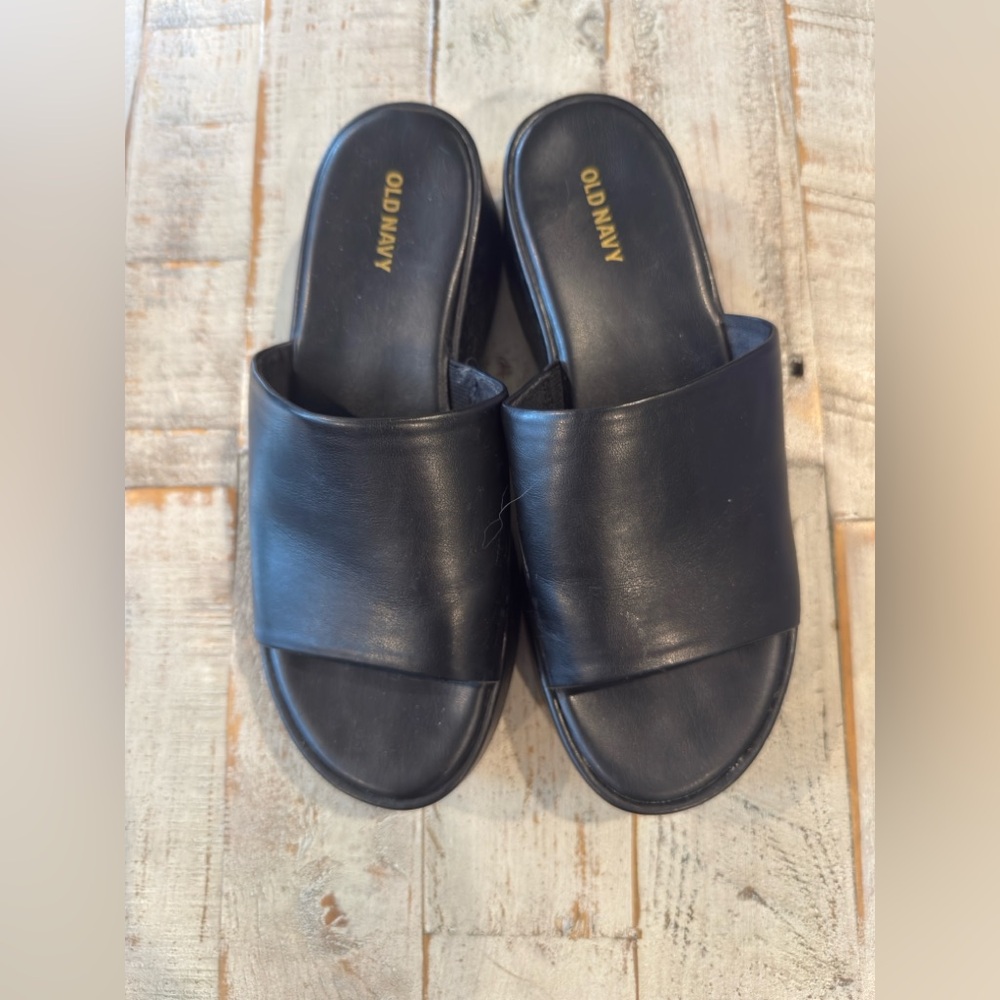 Old Navy Classic Black Slides